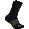 Thorogood Men’s 2PK Half Cushion Crew Performance Work Socks Coolmax(Black)
