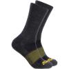 Thorogood Men’s 2PK Half Cushion Crew Performance Work Socks Coolmax(Charcoal Heather)