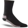 Thorogood Men’s 3-Pack Sockwear with CoolMax Crew(All Black)