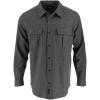 Thorogood Men’s Heavyweight Brushed Flannel Long Sleeve Button Up Shirt(Charcoal Melange)
