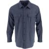 Thorogood Men’s Heavyweight Brushed Flannel Long Sleeve Button Up Shirt(Pageant Blue Melange)