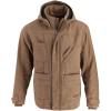 Thorogood Men’s Iron River Heavyweight Jacket, Insulated Stone Washed Canvas Workwear Coat with Hood(Otter)