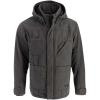 Thorogood Men’s Iron River Heavyweight Jacket, Insulated Stone Washed Canvas Workwear Coat with Hood(Tarmac)