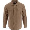 Thorogood Men’s Merrill Heavyweight Berber Lined Shirt Jacket, Button Up Workwear Flannel Shacket(Otter Melange)
