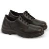 Thorogood Soft Streets Plain Toe Oxford Work Shoes for Men – Premium Black Leather with Comfort Insole and Slip-Resistant Outsole; Berry Compliant and Postal Certified(Black)