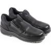 Thorogood Thoro-Flex Black Slip-On Work Shoes for Men and Women – Full-Grain Leather Upper with Cushioning Footbed and Slip-, Oil-, and Puncture-Resistant Outsole(Black)