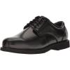 Thorogood Uniform Classics Oxford Black Dress Shoes for Men Featuring High-Shine Leather, Removable EVA Comfort Insole, and Slip-Resistant Blown Rubber Outsole(Black)