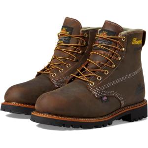 Thorogood American Heritage 6” Leather Waterproof Insulated Work Shoes for Men with Composite Shank Non-Safety Toe Oil and Slip-Resistant Outsole(Crazy Horse)
