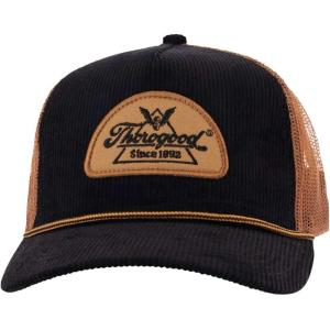 Thorogood Men’s Vintage Corduroy Snap Back Hat(Black)