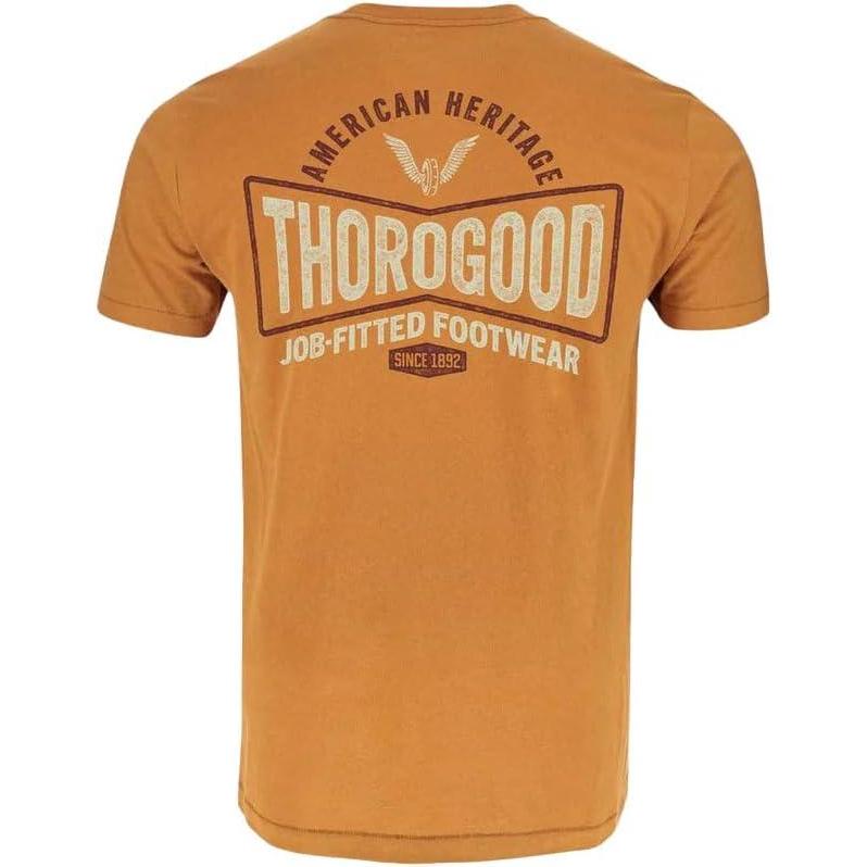 imageThorogood Mens American Heritage Short Sleeve TShirtGolden Brown
