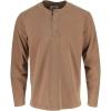 Thorogood Men’s Heavyweight Vintage Wash Long Sleeve Henley(Otter)