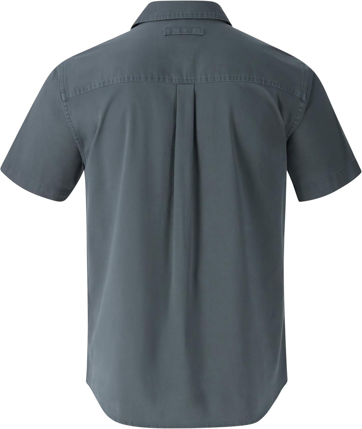 imageThorogood Mens Utility Workwear Button Up Short Sleeve ShirtVintage Slate