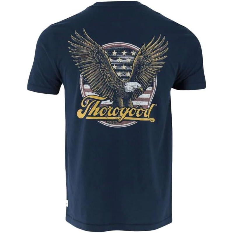 imageThorogood Mens Freedom Eagle Short Sleeve TShirtPageant Blue