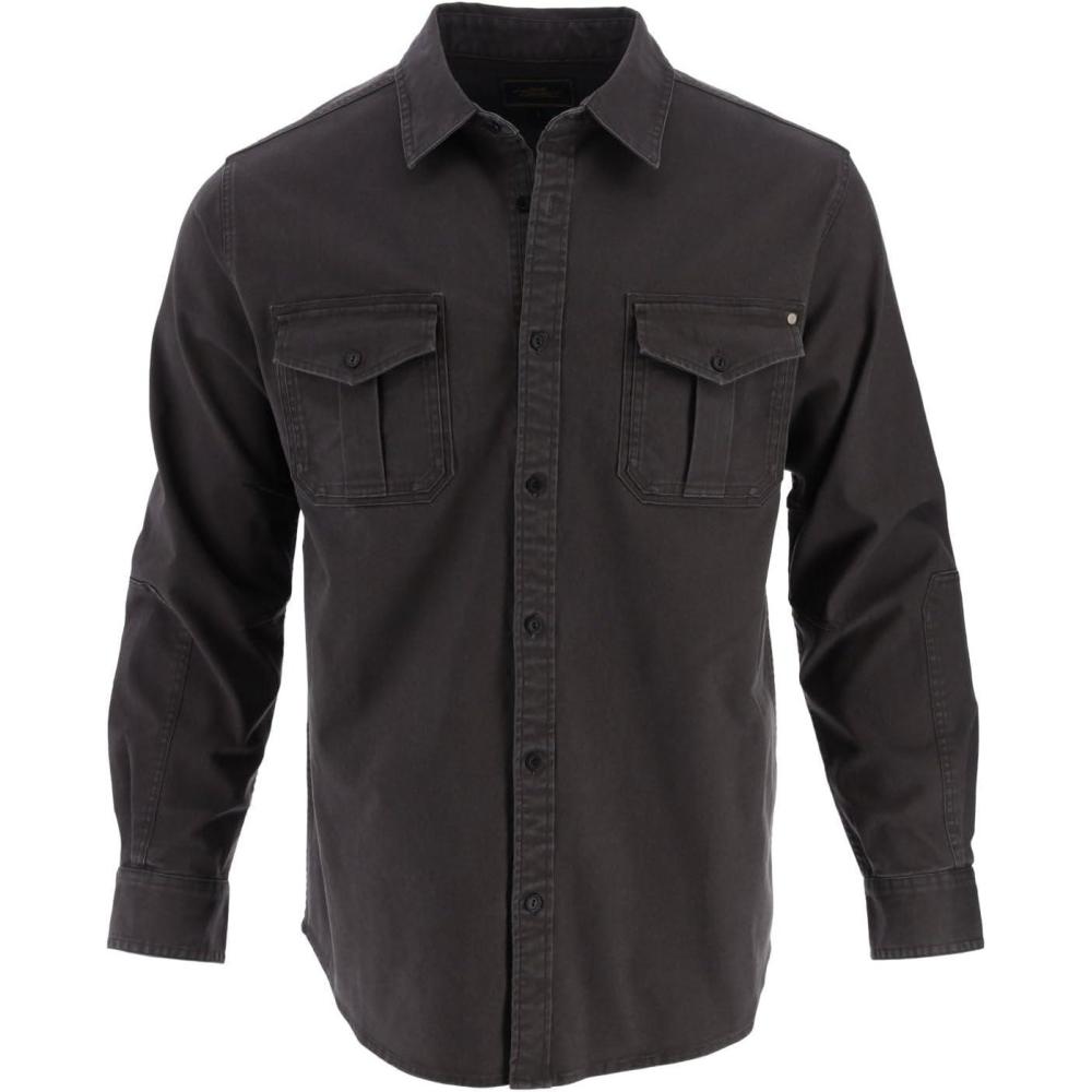 imageThorogood Mens Heavyweight Utility Stretch Long Sleeve Button Up OvershirtTarmac