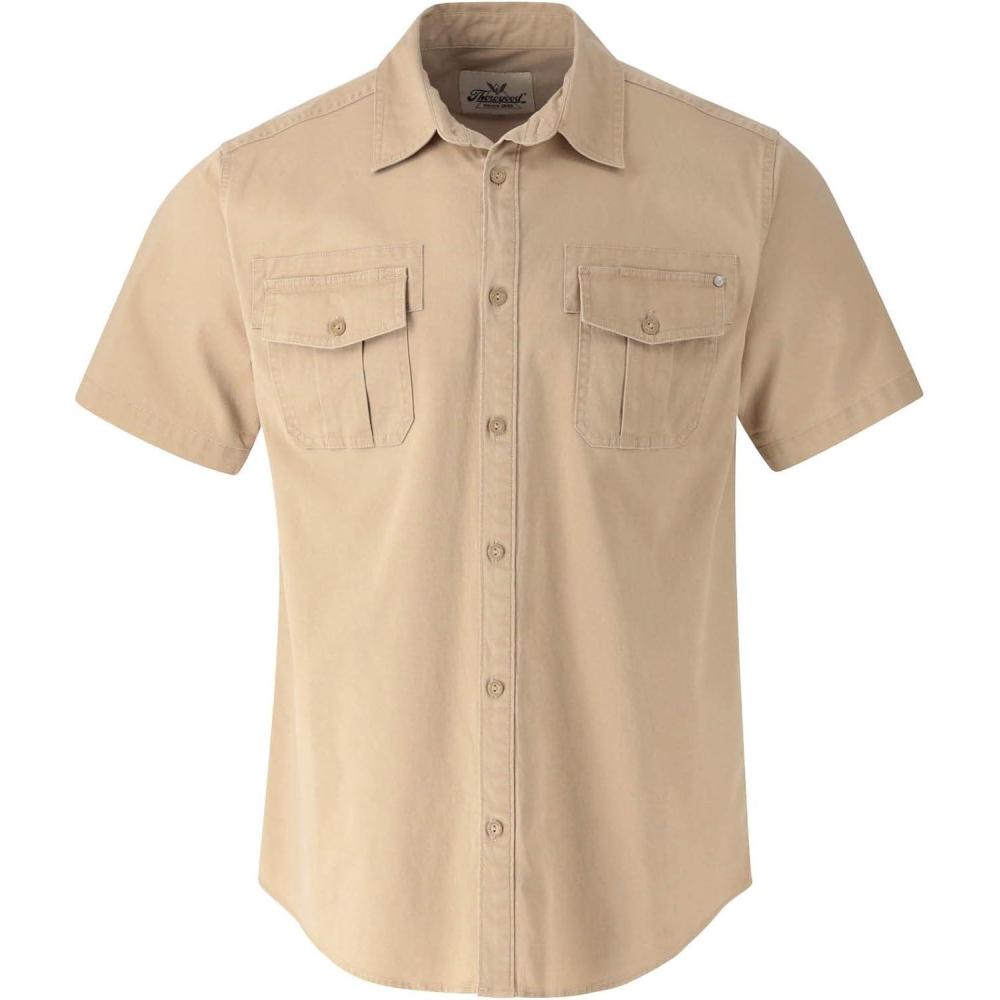imageThorogood Mens Utility Workwear Button Up Short Sleeve ShirtNewcastle Lake