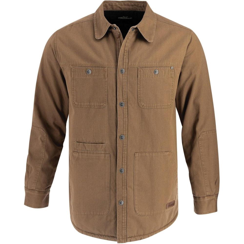 imageThorogood Mens Utility Workwear Herringbone Shirt JacketOtter