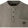 Thorogood Men’s Pocket Henley Vintage Wash Short Sleeve Shirt(Tea Leaf)