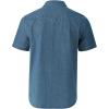 Thorogood Men’s Western Short Sleeve Snap Down Shirt(Medium Blue Denim)