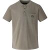 Thorogood Men’s Pocket Henley Vintage Wash Short Sleeve Shirt(Tea Leaf)
