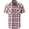 Thorogood Men’s Western Short Sleeve Snap Down Shirt(American Sunrise Plaid)