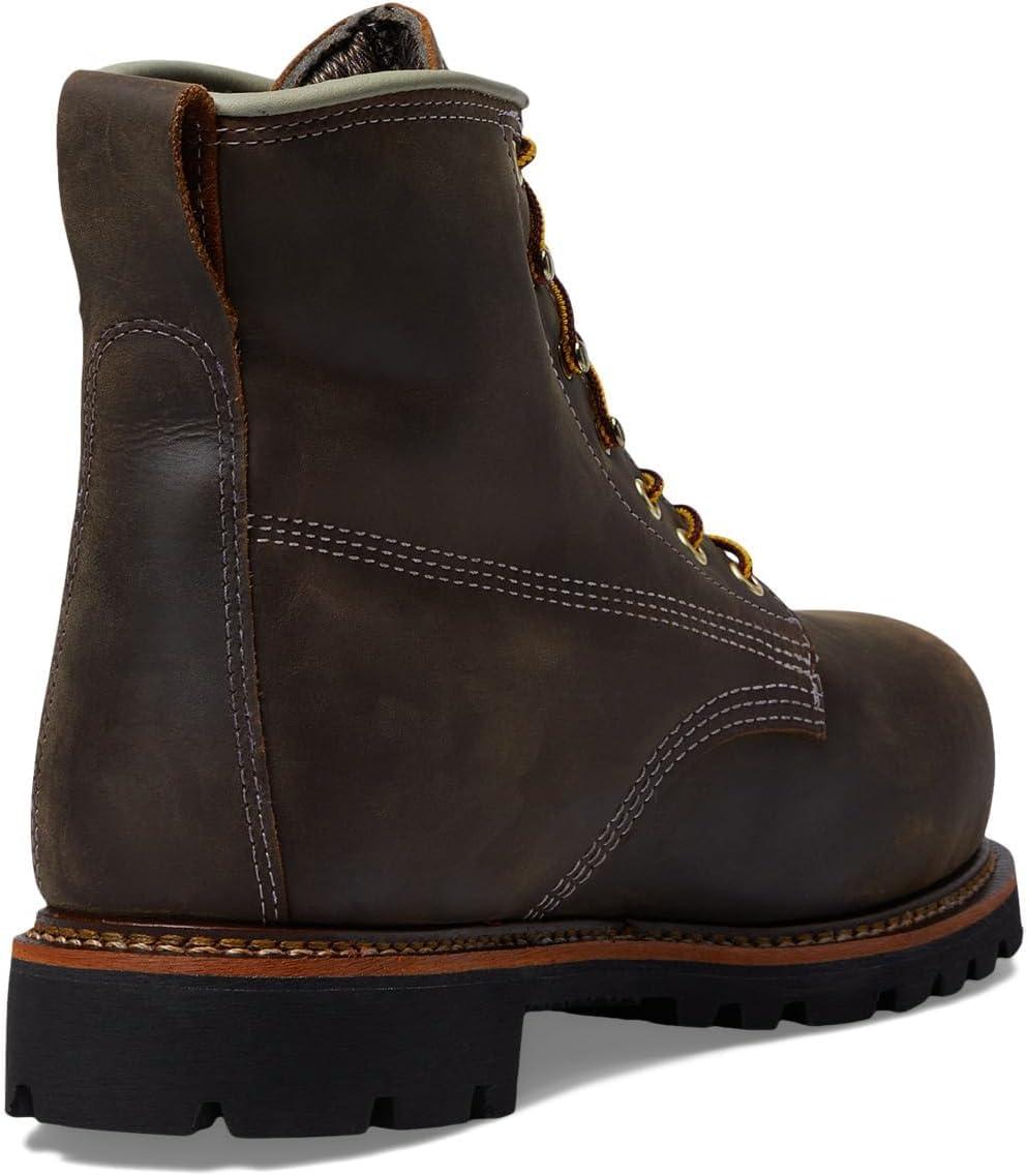 imageThorogood American Heritage 6 Leather Waterproof Insulated Work Shoes for Men with Composite Shank Nano Safety Toe Oil and SlipResistant OutsoleCrazy Horse