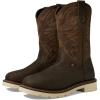 Thorogood Mens American Heritage Square Toe Wellington(Pebble Brown Bottom/Crazy Horse Upper)